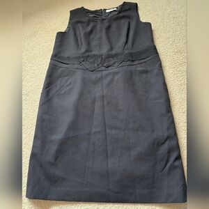 Tahari Size 18 Elegant Black LBD Sleeveless Dress